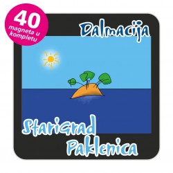 Magneti otočić EKO C 30 B Komplet 40 ili 20 kom  Starigrad Paklenica