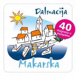 Magneti gradić EKO C 01 W Makarska komplet 40 ili 20 kom