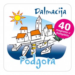 Magneti gradić EKO C 01 W Podgora komplet 40 ili 20 kom