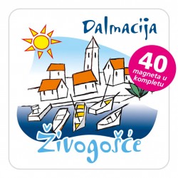 Magneti gradić EKO C 01 W Živogošće komplet 40 ili 20 kom