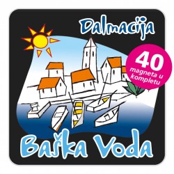 Magneti gradić EKO C 01 B Baška Voda komplet 40 ili 20 kom