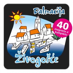 Magneti gradić EKO C 01 B Živogošće komplet 40 ili 20 kom