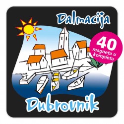 Magneti gradić EKO C 01 B Dubrovnik komplet 40 ili 20 kom