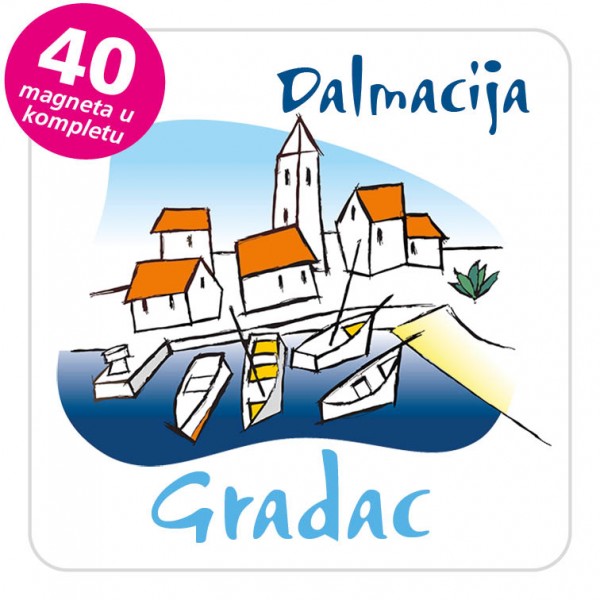 Magneti gradić EKO C 02 W Gradac komplet 40 ili 20 kom
