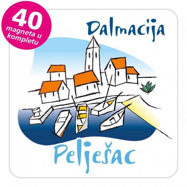 Magneti gradić EKO C 02 W Pelješac komplet 40 ili 20 kom