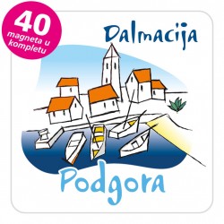 Magneti gradić EKO C 02 W Podgora komplet 40 ili 20 kom