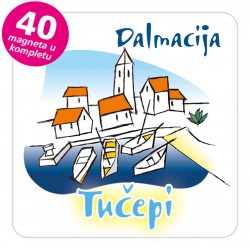 Magneti gradić EKO C 02 W Tučepi komplet 40 ili 20 kom