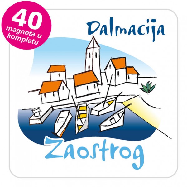 Magneti gradić EKO C 02 W Zaostrog komplet 40 ili 20 kom