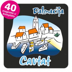 Magneti gradić EKO C 02 B Cavtat komplet 40 ili 20 kom