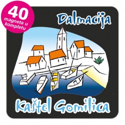 Magneti gradić EKO C 02 B Kaštel Gomilica komplet 40 ili 20 kom