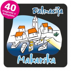 Magneti gradić EKO C 02 B Makarska komplet 40 ili 20 kom