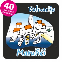 Magneti gradić EKO C 02 B Marušići komplet 40 ili 20 kom