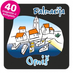 Magneti gradić EKO C 02 B Omiš komplet 40 ili 20 kom