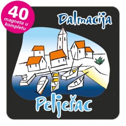 Magneti gradić EKO C 02 B Pelješac komplet 40 ili 20 kom