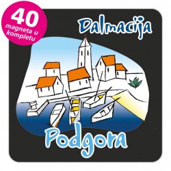 Magneti gradić EKO C 02 B Podgora komplet 40 ili 20 kom