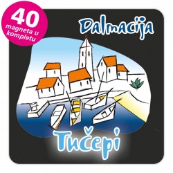 Magneti gradić EKO C 02 B Tučepi komplet 40 ili 20 kom