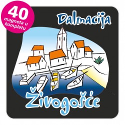 Magneti gradić EKO C 02 B Živogošće komplet 40 ili 20 kom