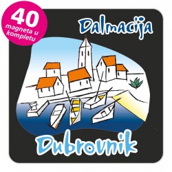Magneti gradić EKO C 02 B Dubrovnik komplet 40 ili 20 kom