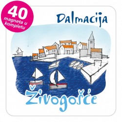 Magneti gradić EKO C 03 W Živogošće komplet 40 ili 20 kom