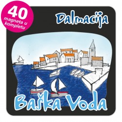 Magneti gradić EKO C 03 B Baška Voda komplet 40 ili 20 kom