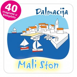 Magneti gradić EKO C 04 W Mali Ston komplet 40 ili 20 kom