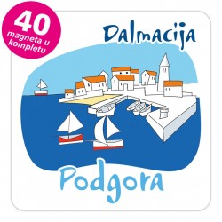 Magneti gradić EKO C 04 W Podgora komplet 40 ili 20 kom