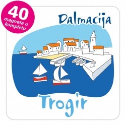 Magneti gradić EKO C 04 W Trogir komplet 40 ili 20 kom
