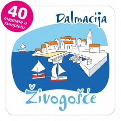 Magneti gradić EKO C 04 W Živogošće komplet 40 ili 20 kom