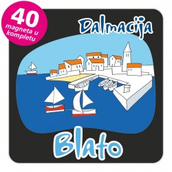 Magneti gradić EKO C 04 B Blato komplet 40 ili 20 kom