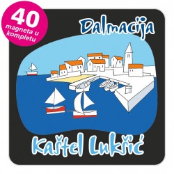 Magneti gradić EKO C 04 B Kaštel Lukšić komplet 40 ili 20 kom