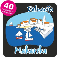 Magneti gradić EKO C 04 B Makarska komplet 40 ili 20 kom