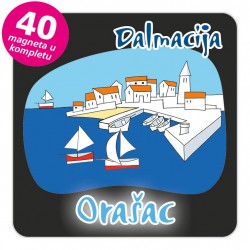 Magneti gradić EKO C 04 B Orašac komplet 40 ili 20 kom