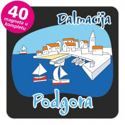 Magneti gradić EKO C 04 B Podgora komplet 40 ili 20 kom