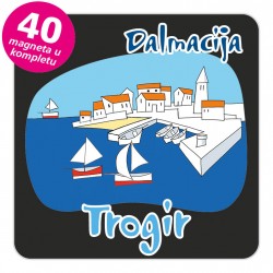 Magneti gradić EKO C 04 B Trogir komplet 40 ili 20 kom