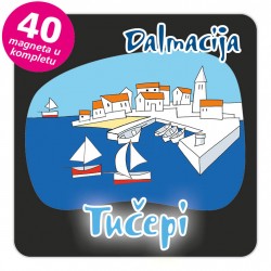 Magneti gradić EKO C 04 B Tučepi komplet 40 ili 20 kom