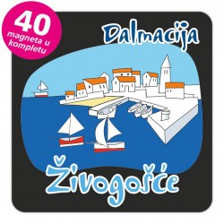 Magneti gradić EKO C 04 B Živogošće komplet 40 ili 20 kom