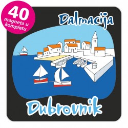 Magneti gradić EKO C 04 B Dubrovnik komplet 40 ili 20 kom