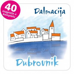 Magneti gradić EKO C 05 W Dubrovnik komplet 40 ili 20 kom