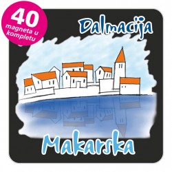 Magneti gradić EKO C 05 B Makarska komplet 40 ili 20 kom