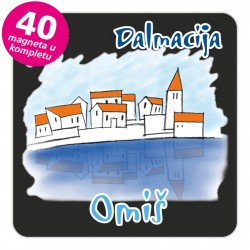 Magneti gradić EKO C 05 B Omiš komplet 40 ili 20 kom