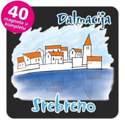 Magneti gradić EKO C 05 B Srebreno komplet 40 ili 20 kom