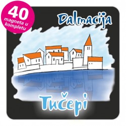 Magneti gradić EKO C 05 B Tučepi komplet 40 ili 20 kom