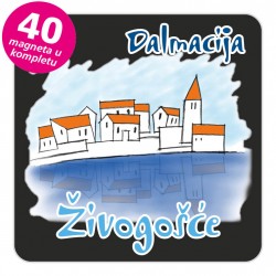 Magneti gradić EKO C 05 B Živogošće komplet 40 ili 20 kom