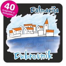 Magneti gradić EKO C 05 B Dubrovnik komplet 40 ili 20 kom