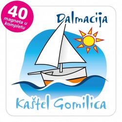 Magneti jedrilica EKO C 06 W Kaštel Gomilica komplet 40 ili 20 kom