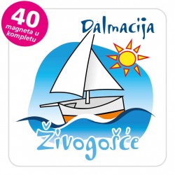 Magneti jedrilica EKO C 06 W Živogošće komplet 40 ili 20 kom