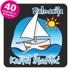 Magneti jedrilica EKO C 06 B Kaštel Štafilić komplet 40 ili 20 kom