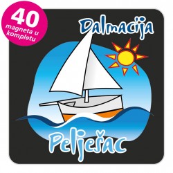 Magneti jedrilica EKO C 06 B Pelješac komplet 40 ili 20 kom