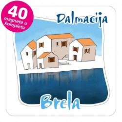 Magneti gradić EKO C 07 W Brela komplet 40 ili 20 kom