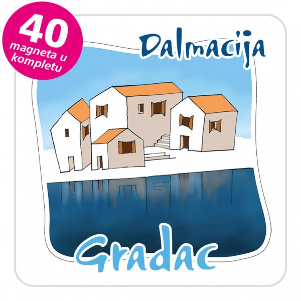 Magneti gradić EKO C 07 W Gradac komplet 40 ili 20 kom